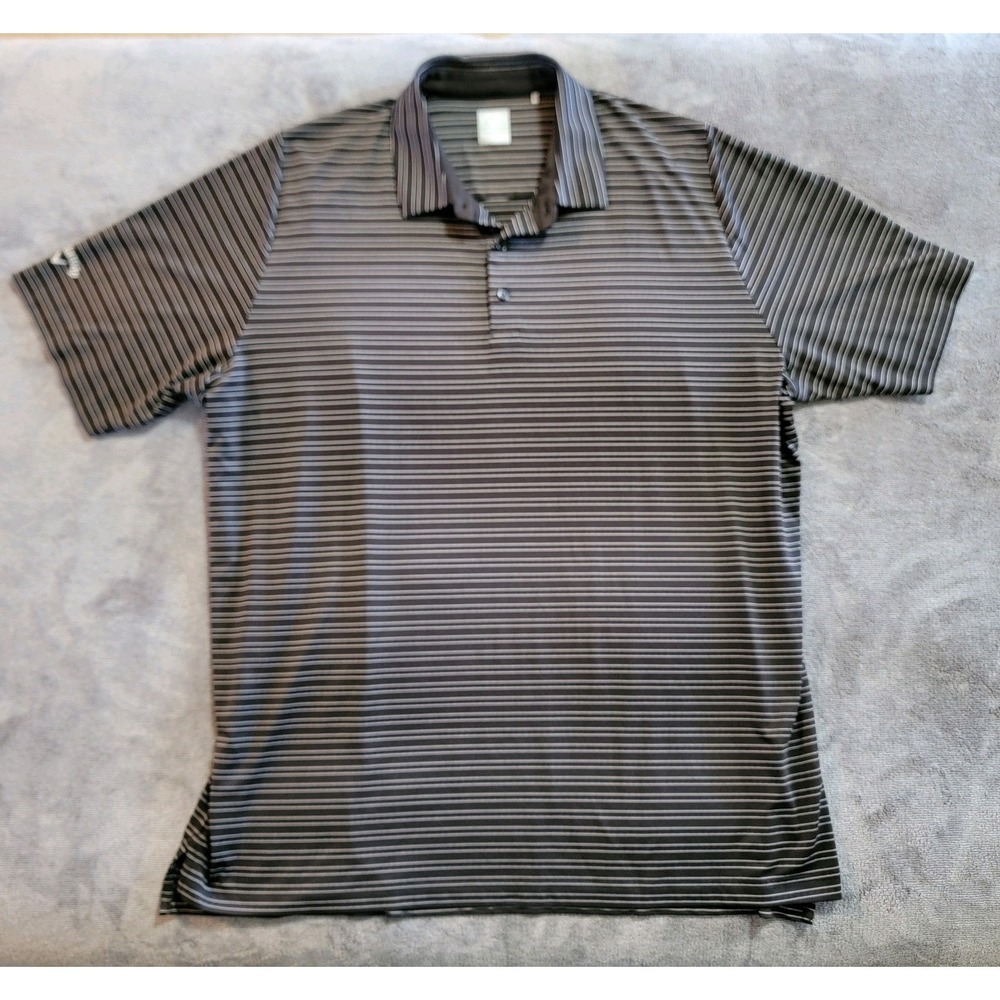 Callaway Opti-Dri Men's Golf Polo Shirt XXL Black & White Stripe